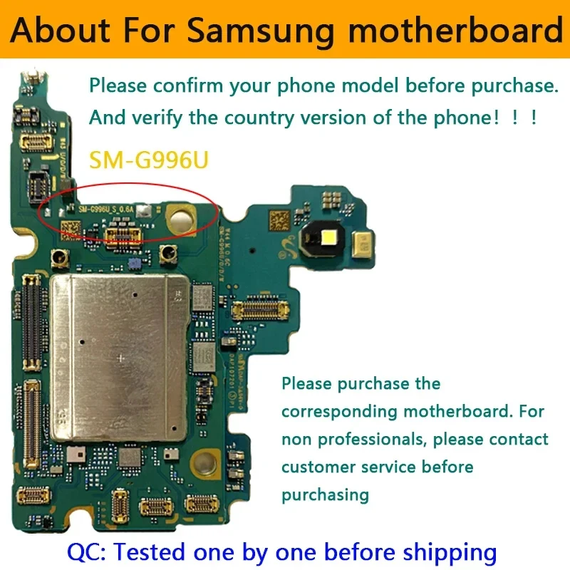 Материнская Плата Samsung Galaxy S21 Ultra G998B/G998U 128 ГБ 256 Чип Класса A+