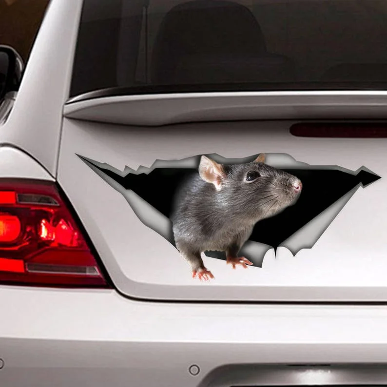 

Rat decal, car decal, Vinyl decal, car decoration, animal decal, pet decal