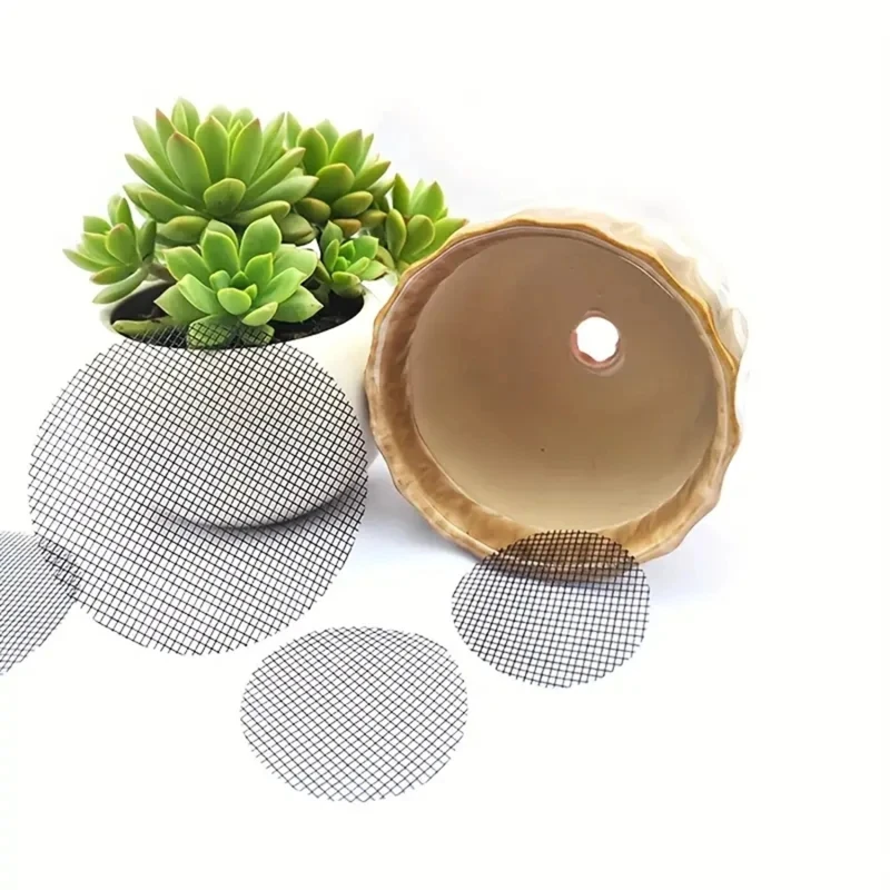 Сетчатая подкладка для горшка Круглый дренажный экран кастрюль защита от потери