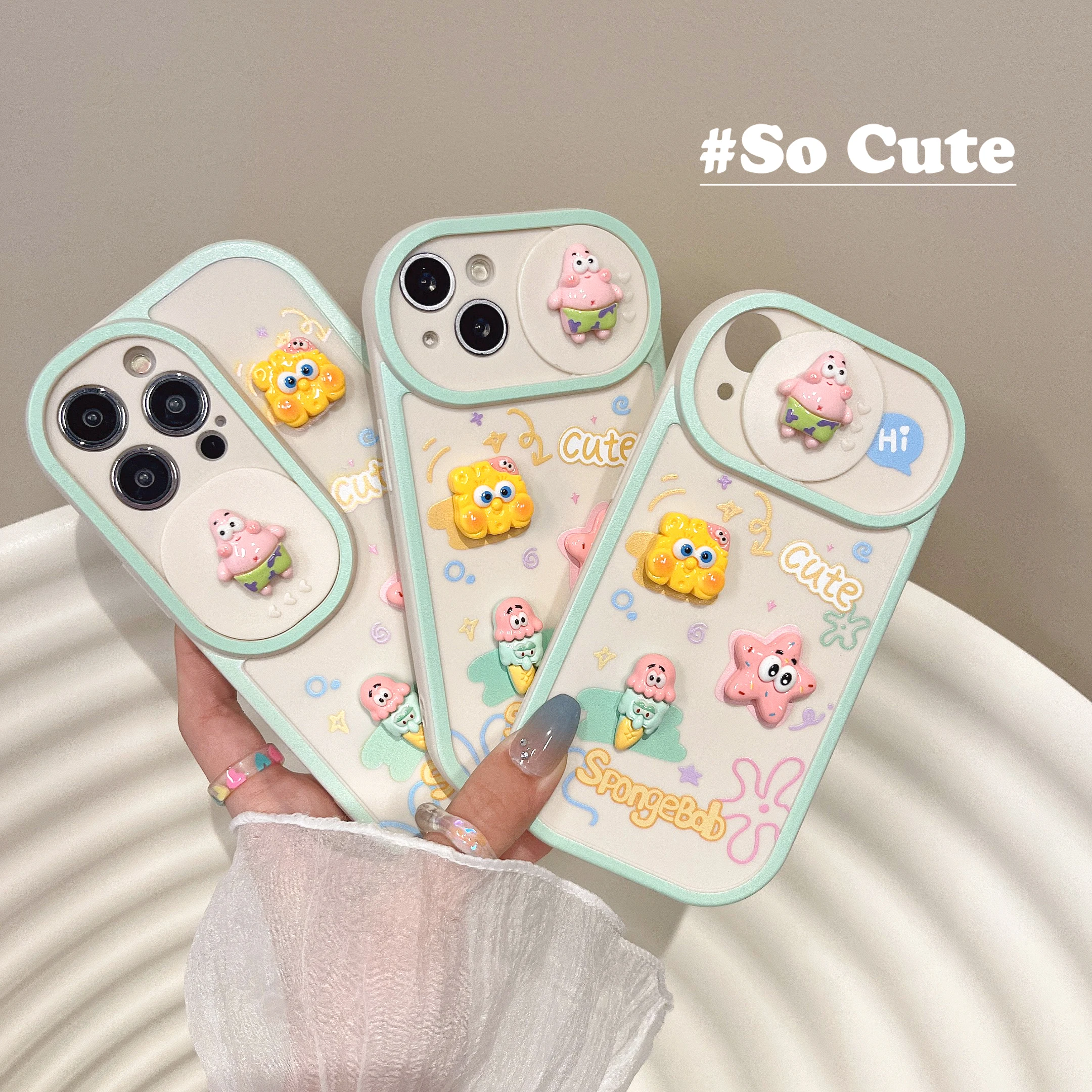 

Sliding Window Phone Case Suitable for Apple 13 3D Doll iPhone 14Promax Protective Case New 11 French fries 12 Cute Cartoon 14pm