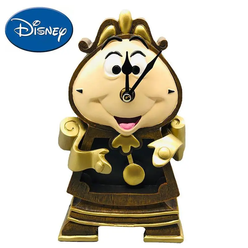 Disney-Reloj de La Bella y La Bestia para niños, figuras de acción de 25cm, modelo de vela Lumiere, regalo de colección, juguetes para niños