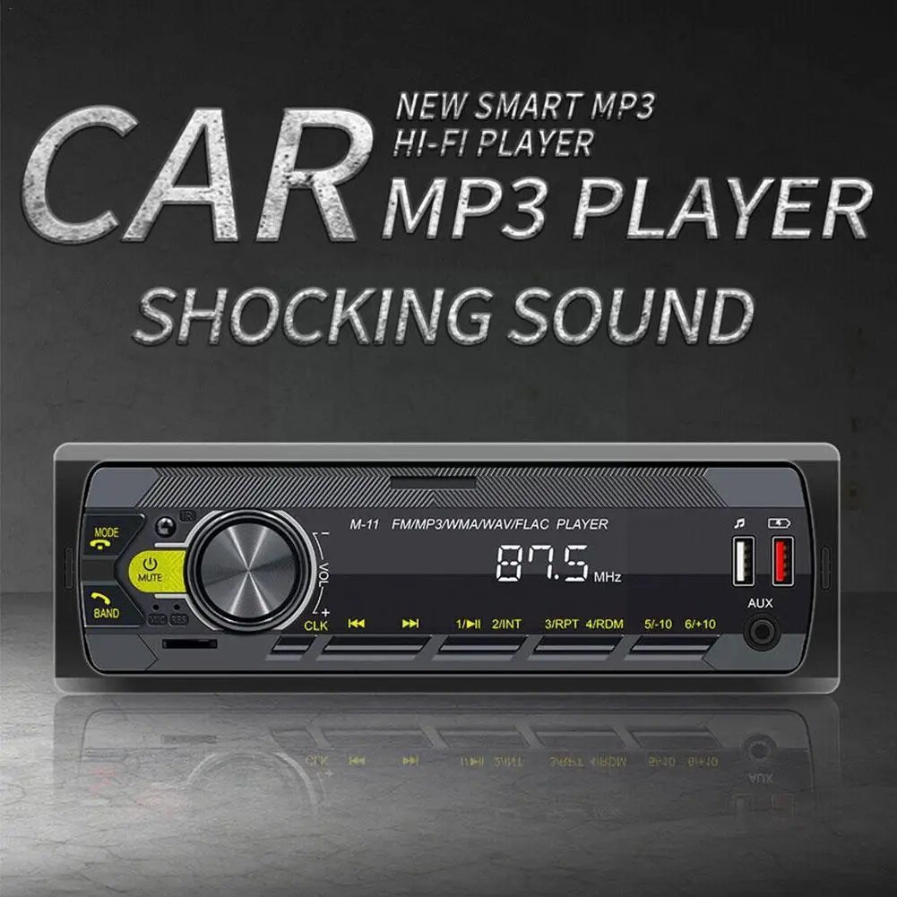

Car Mp3 Player 1 Din Bluetooth Car Radio Dc12v Mp3 Aux-in Usb Mhz Fm Car To Audio Stereo 108 Player Stereo 87.5 Radio In-da W5v8
