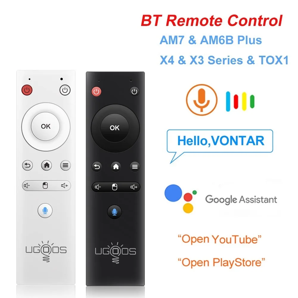 

Remote Control BT Voice Replacement Air Mouse for AM7 AM6B Plus TOX1 X3 X4 Pro Plus Android TV Box Google Voice TVBox