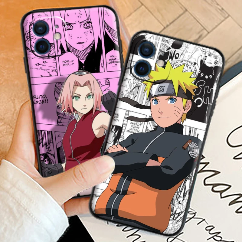 

NARUTO Japanese Phone Cases For iPhone 11 12 13 Pro MAX 6 6S 7 8 Plus XS 12 13 Mini X XR SE 2020 New Silicone Back Cover Fanda