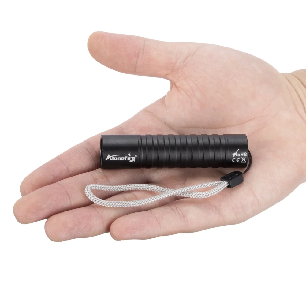 Мини Уф Светодиодный Фонарик 365/395 Нм Usb Перезаряжаемый Черный Для Обнаружения