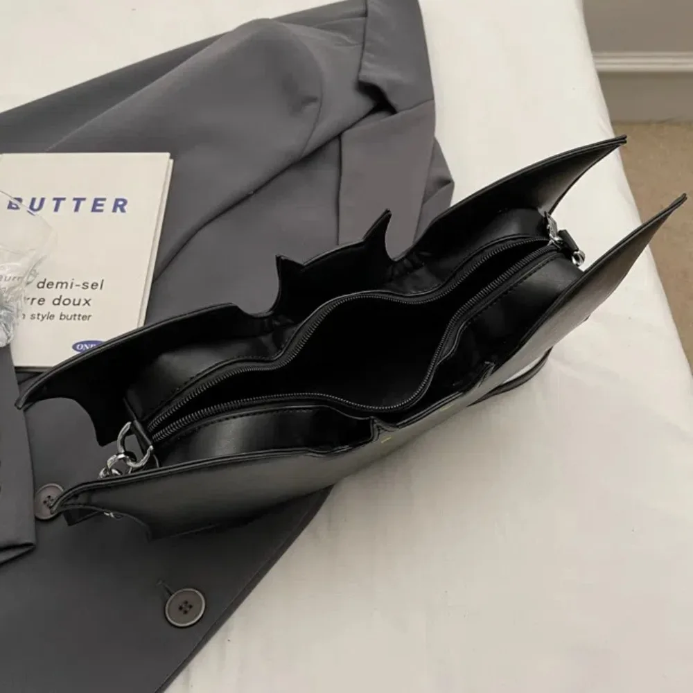 Повседневная сумка через плечо из искусственной кожи с рисунком летучей мыши