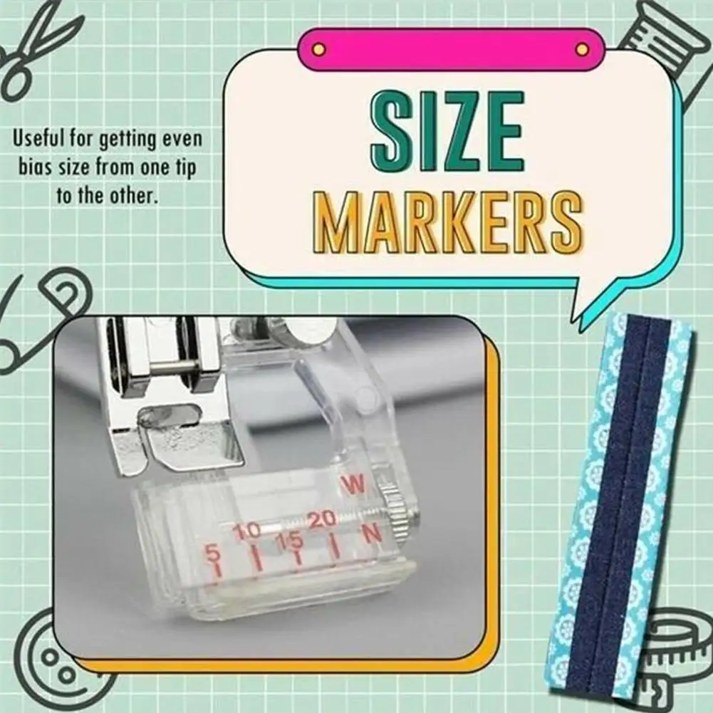 Регулируемая прижимная лапка с косым скотчем 6290 для бытовых швейных машин