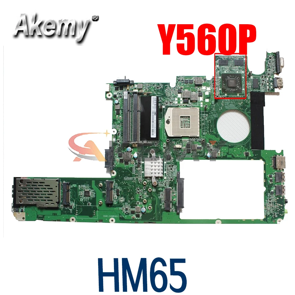 

Материнская плата для ноутбука LENOVO Ideapad Y560P HM65, материнская плата 11013167 DAKL3EMB8E0 216-0772003