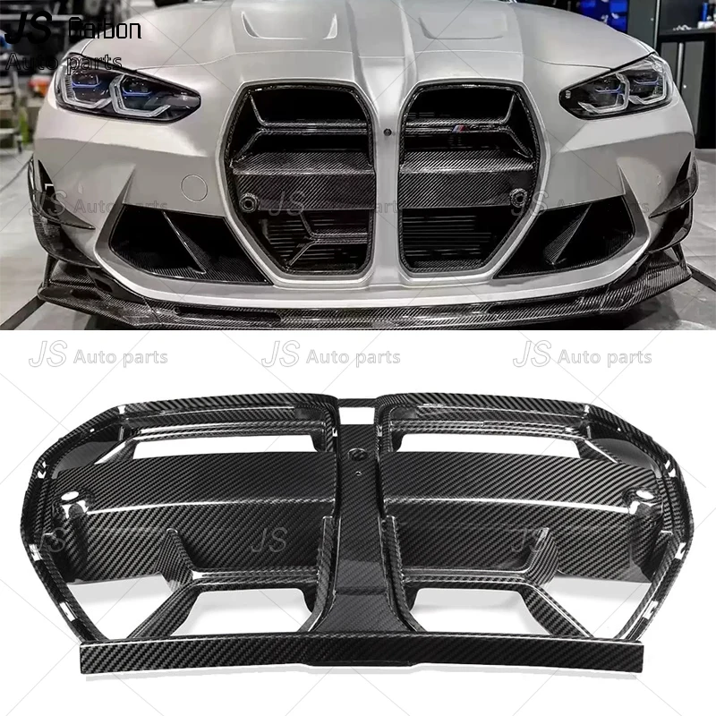 

Для BMW M3 M4 G80 G82 G83 2020-2023 решетка из углеродного волокна в стиле CSL передний бампер Впускной воздух решетка бампер воздухозаборник