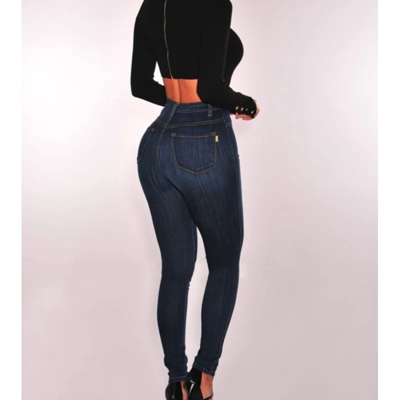 НОВЫЕ синие джинсы в стиле ретро женские большого размера Pure Y2K узкие