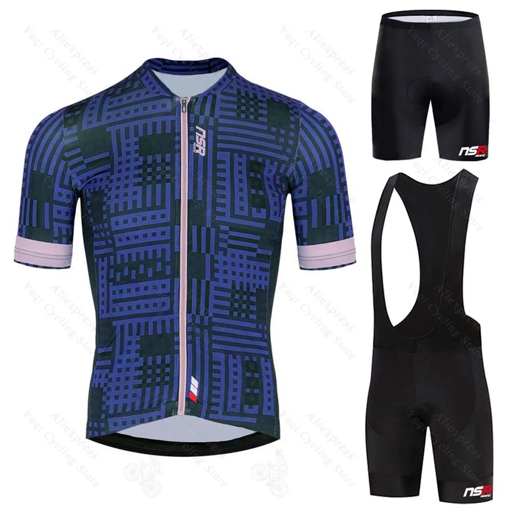 

NSR Riding Cycling Sets Man Cycling Jersey Set Korea Short Sleeves Bicycle Clothing Kit MTB Bike Wear Triathlon Maillot Ciclismo