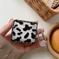 fashion case for apple airpods 2 3 pro earphone cover cute zebra cow pattern silicone headset protective cases for air pods