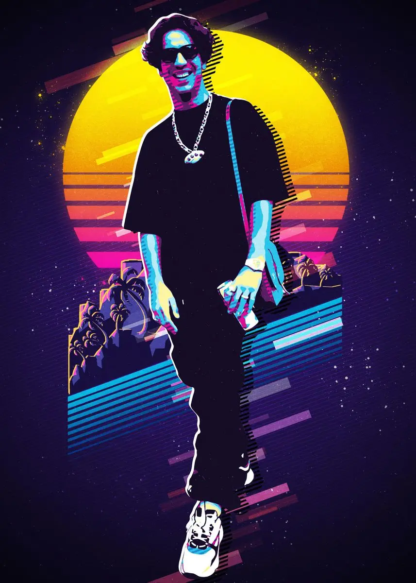 Немецкая звезда рэпера Ufo361 модные ретро плакаты Картина на холсте и принты