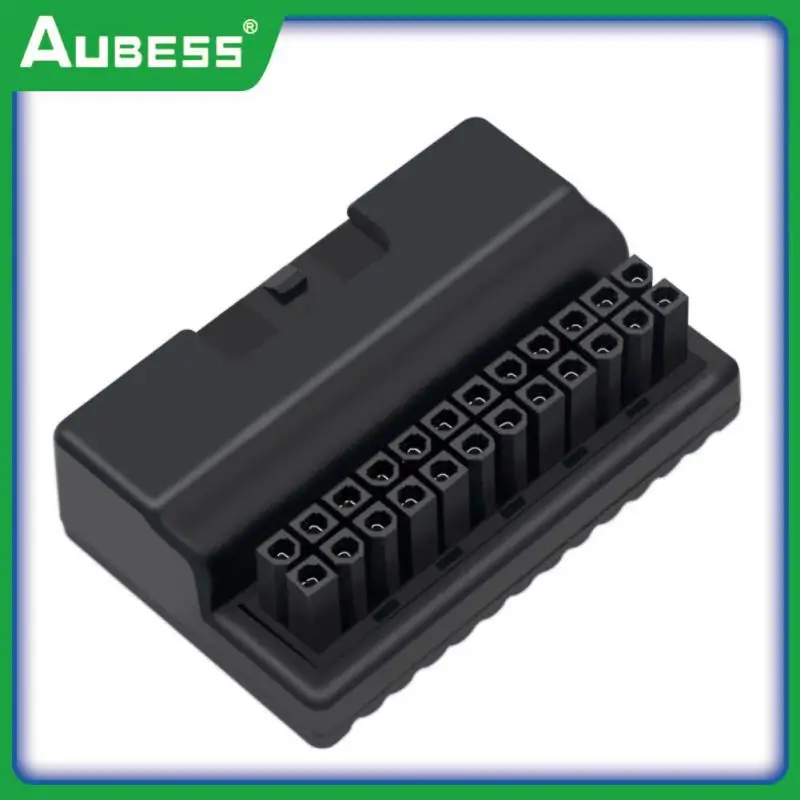 

Black Atx Power Supply 24pin To 90 Degree Connector Adapter Steering Head Wiring Computer Motherboard Plug Adapter Connector