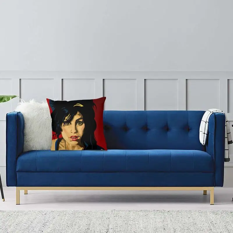 Amy Winehouse Pop художественная Подушка Чехлы полиэстер английский певец Чехол для