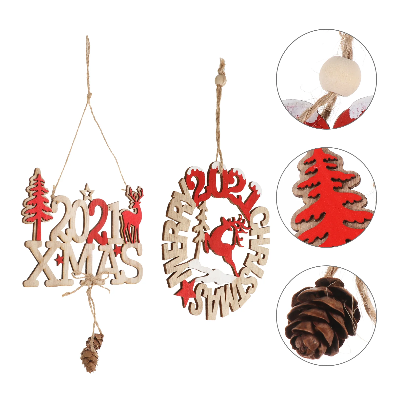 

Christmas Wooden Hanging Tagsign Pendants Ornament Eve Year New Treedecorations Boards Wall Hangings Welcome Wood Pendant Merry