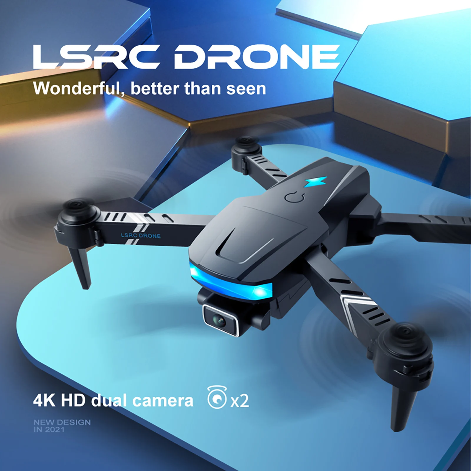 

LS/RC-878 RC Drone 4K Single / Dual HD Camera Aerial Photography Altitude Hold Foldable Remote Control Quadcopter Aircraft Toys
