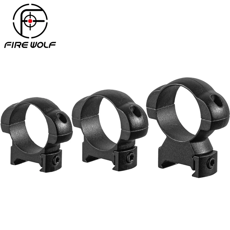 Огонь волка 2 шт./комплект стальной прицел 30 мм кольца низкий средний высокий