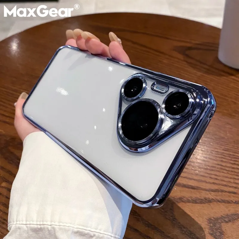 Прозрачный чехол с покрытием для телефона Huawei Pura 70 Ultra P70 Pro прозрачный