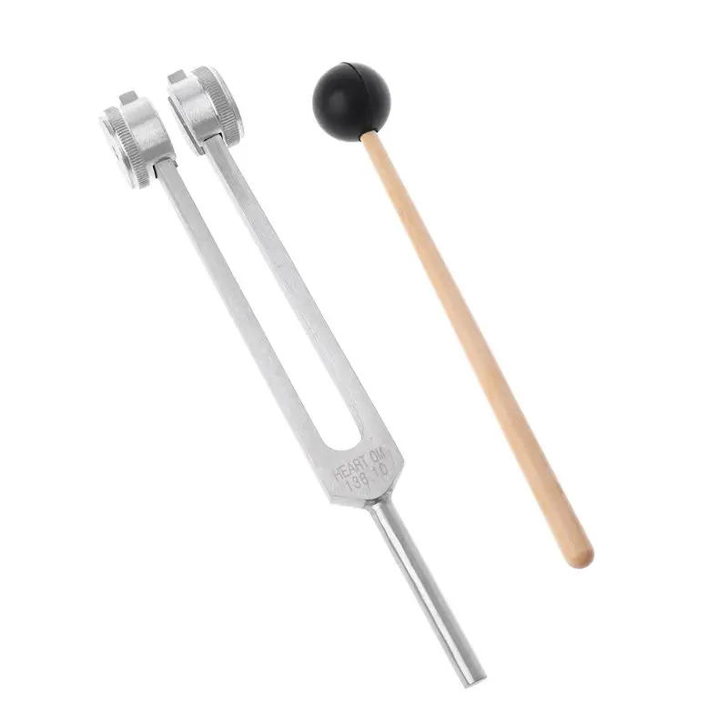 

OM 136.1Hz Aluminium Alloy Tuning Fork Chakra Hammer Ball Diagnostic Healing Tool for Eliminating Stress