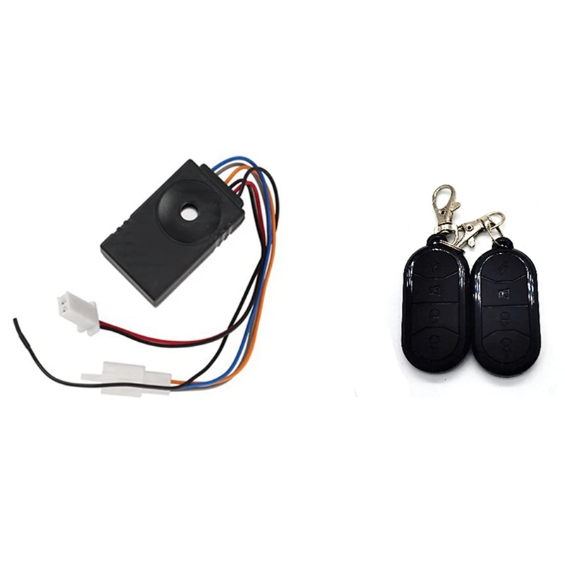 

5X Ebike Alarm System Dual Remote Control 36V 48V 60V 72V Alarm Universal Waterproof Electric Bike Replacement