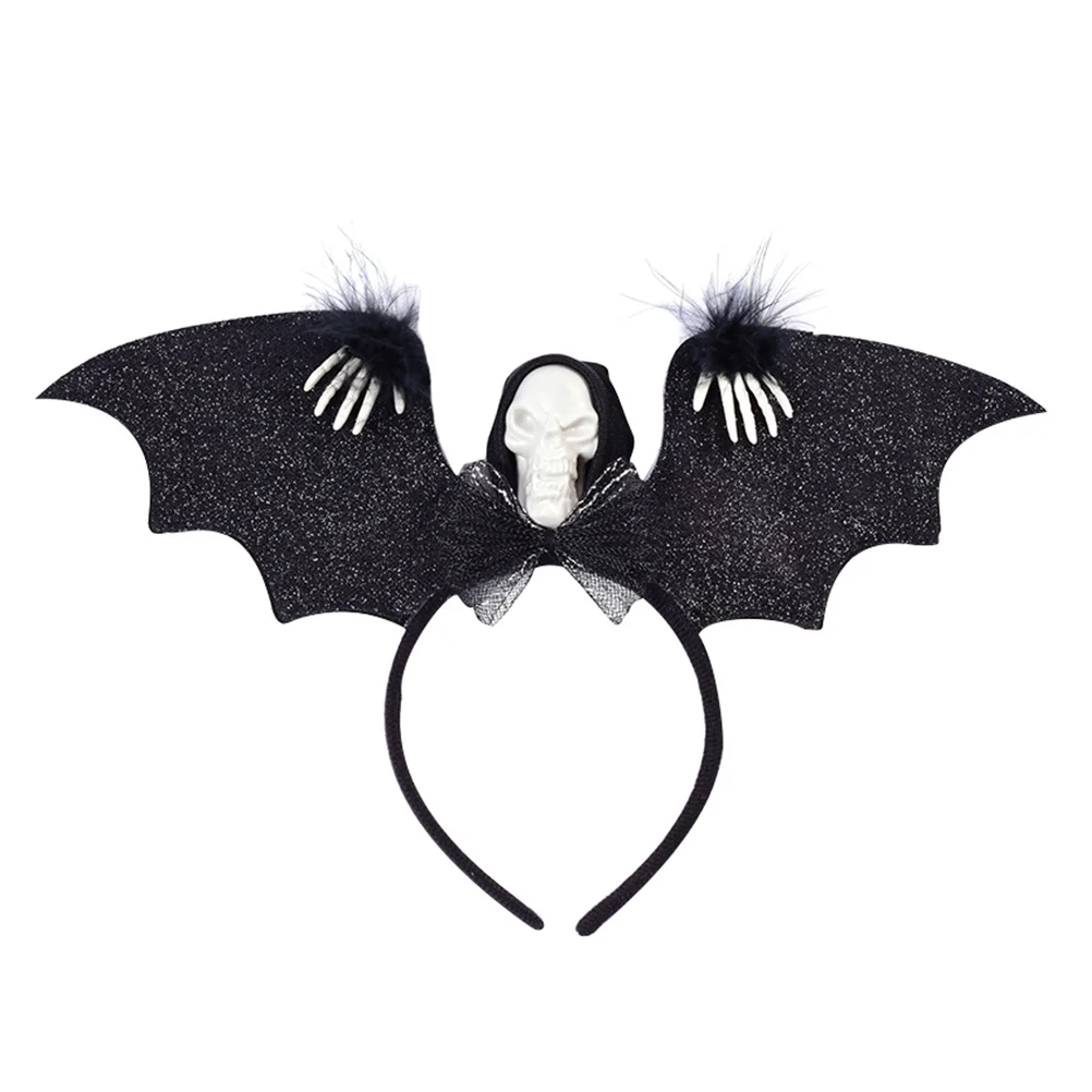 

Halloween LED Glowing Hair Hoops Bat Head Headband Party Costume Accessory