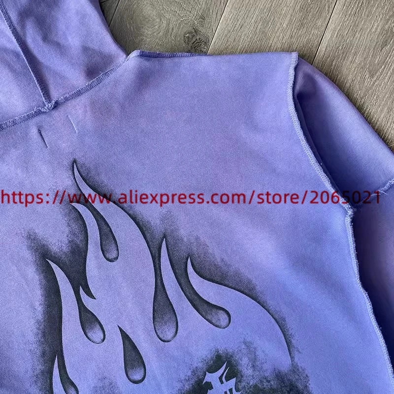 Лавандовый лоскутный кардиган с застежкой-молнией и капюшоном