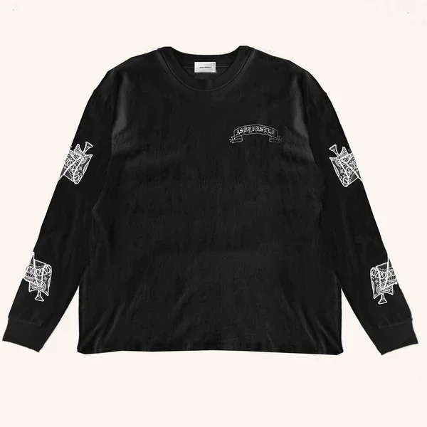 Крупноразмерная футболка ASK ASKYURSELF потертая с надписью и логотипом мужская