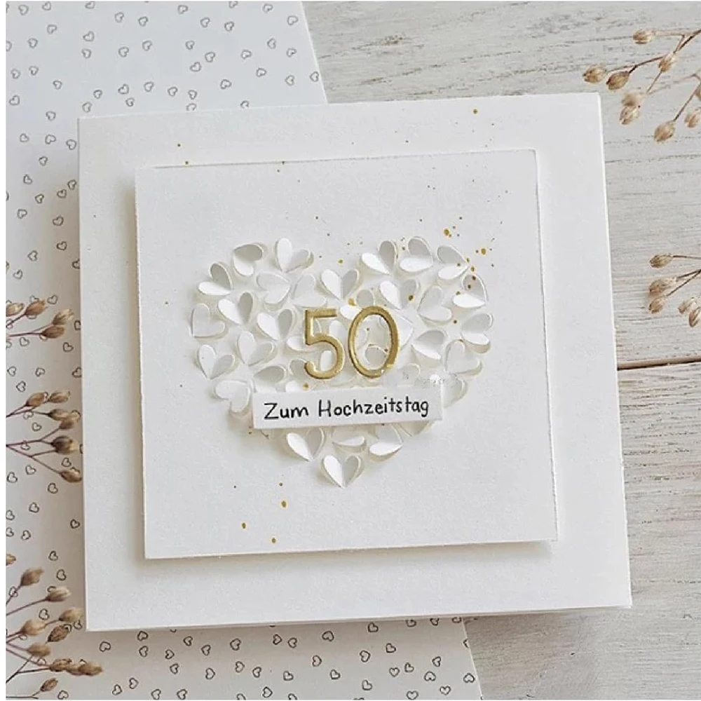 Новые Вырубные штампы 2024 Новое поступление любовь фоновая рамка металлические