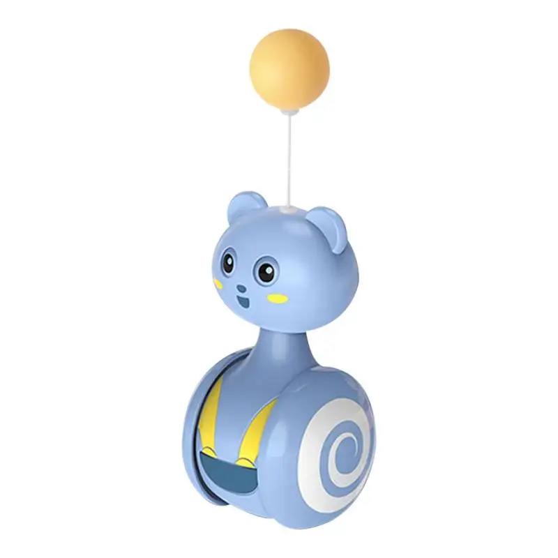 

Tumblers Toys For Cats Kitten Interactive Balance Car Cat Chasing Toy With Feather Ball Funny Self Play Cat Ball Pet Products