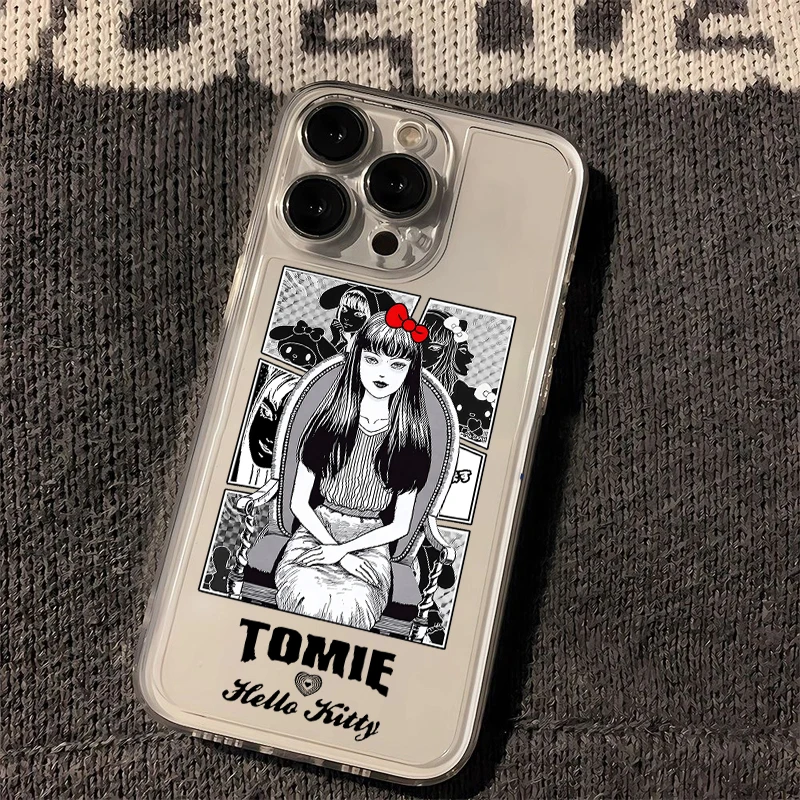 Милый чехол для телефона Tomie Kawakamis Hellos Kittys Samsung S25 S24 S23 S22 S21 S20 S10 FE Note20 Note10 Plus Ultra Lite 5G