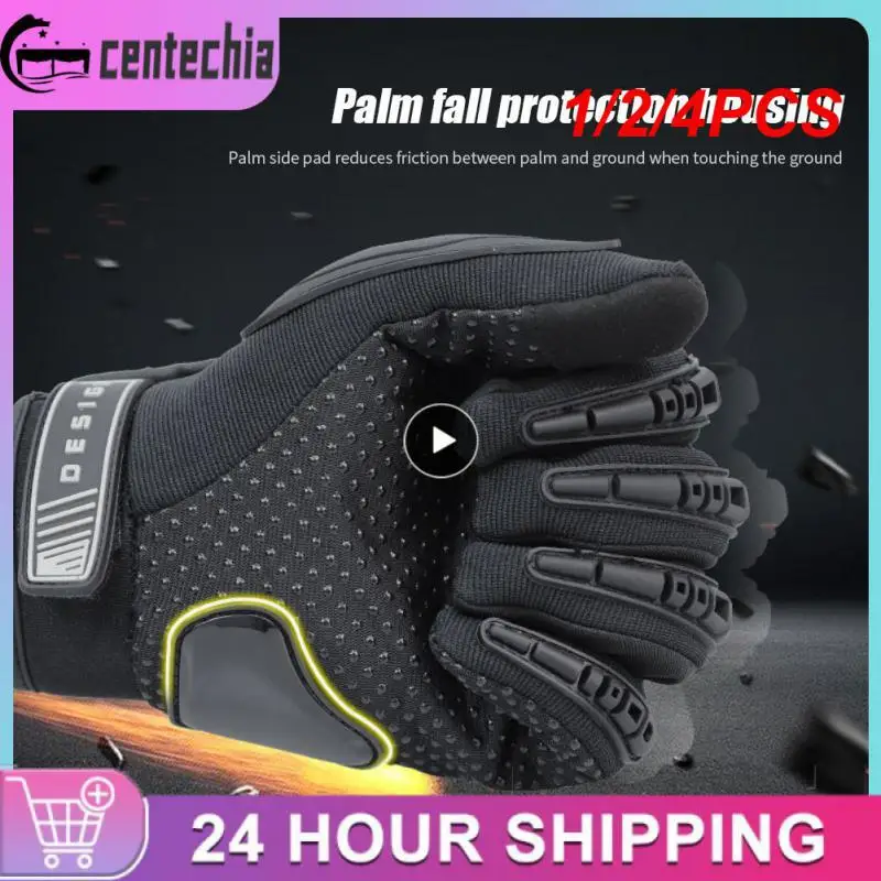 

1/2/4 шт., дышащие мотоциклетные перчатки с закрытыми пальцами