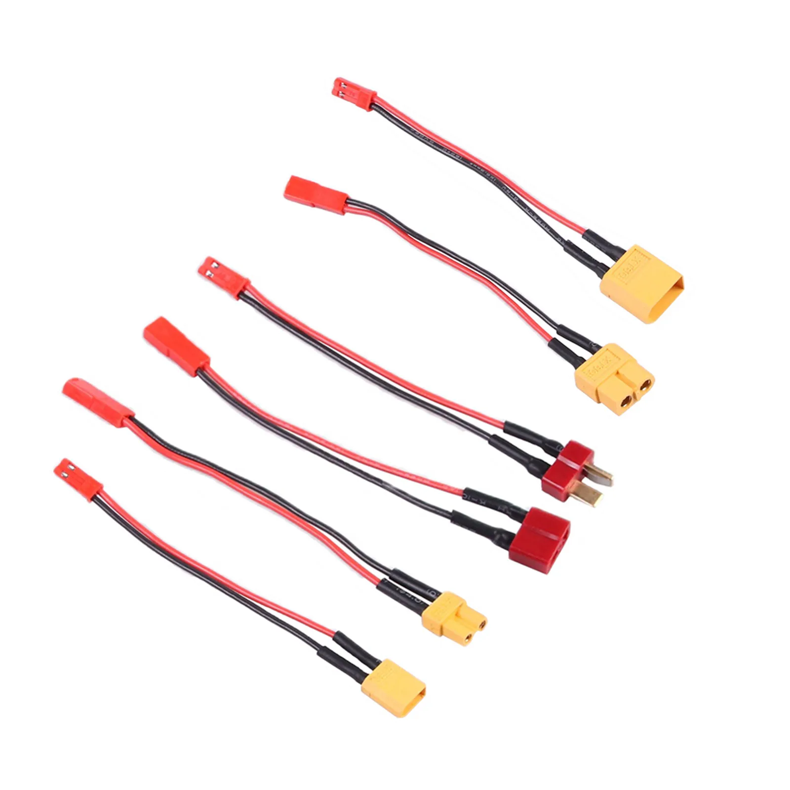 

10cm RC Battery Adapter Cable XT60 XT30 T-Plug to JST Male/Female Connector 22AWG Silicone Wire for FPV Drone Airplane Car Parts
