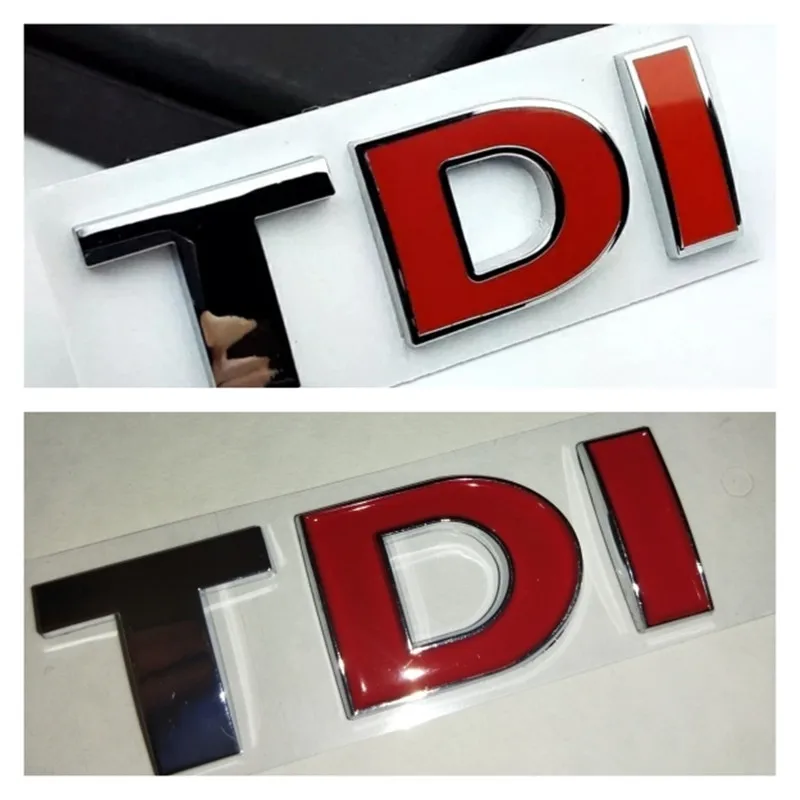 

Car styling TDI Badge Emblem Decal car Sticker for VW Golf JETTA PASSAT MK4 MK5 MK6 skoda seat car accessories car-styling