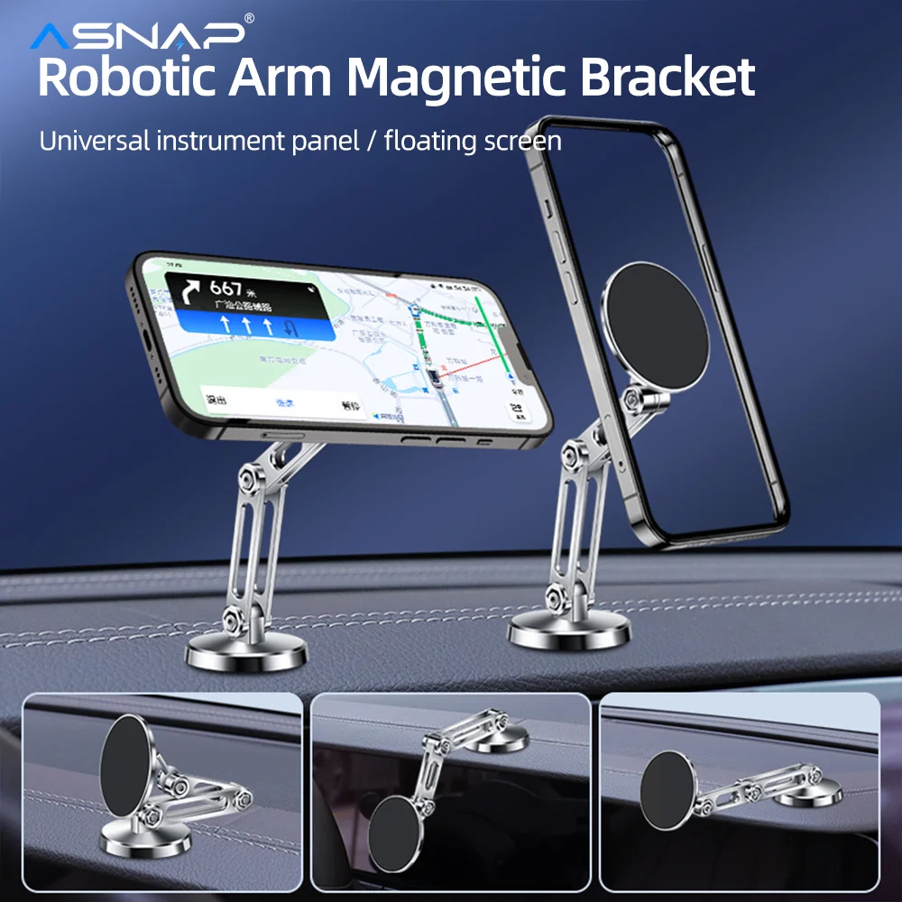 Автомобильный держатель для телефона ASNAP вращение на 360° универсальное крепление