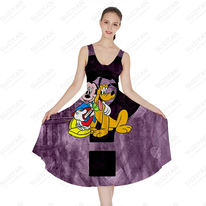 

O Neck Tunic Dresses Fashion Vintage Casual Sundress Female Sexy V Neck Female Summer V-Neck Women Dresses Summer 2022