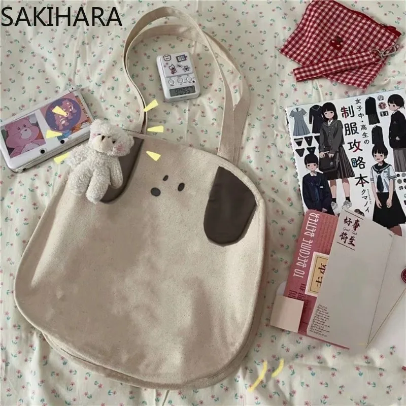 Сумки через плечо для студентов японские милые винтажные сумки в стиле Харадзюку