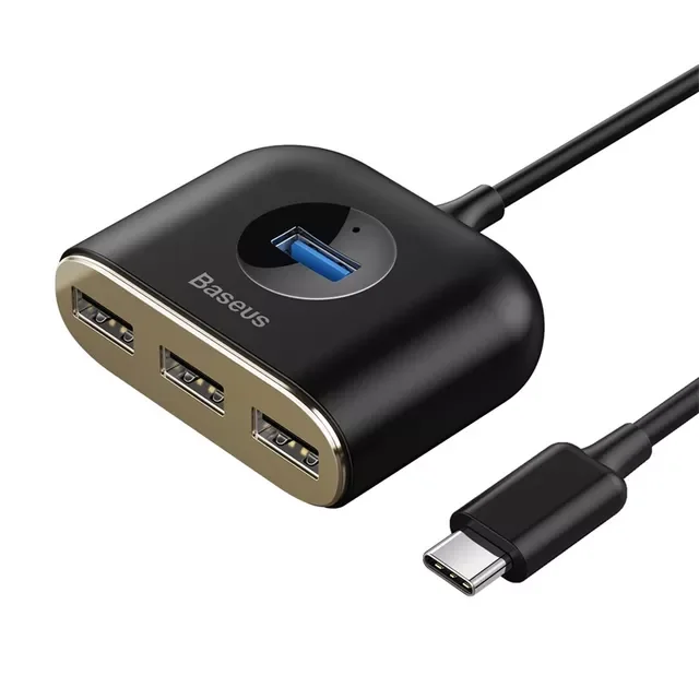 

For Flash Disk Mouse Keyboard Computer With Lamp USB C To USB3.0 HUBBaseus 4 in 1 USB 3.0 HUB Adapter USB A to USB2.0 HUB