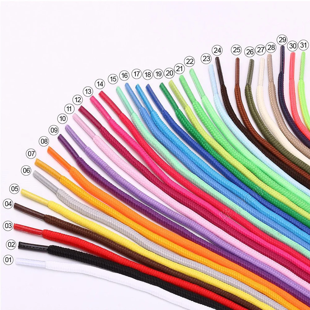 30 PCS Running Shoe Laces Colorful Sneakers Women Elastic Shoe Laces Shoe Lace Rope Black Sneakers Women String Sports Shoelaces