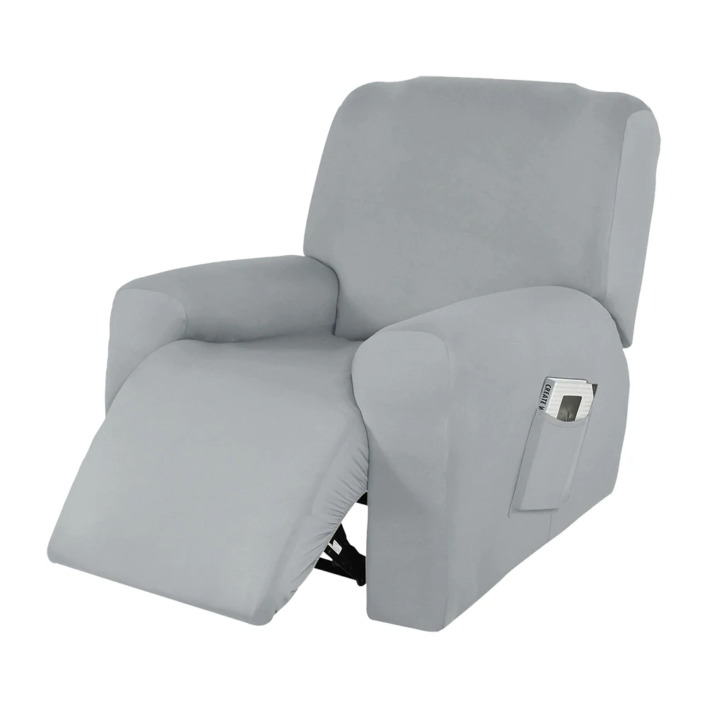 Recliner Chair Cover Stretch Thick Soft Slipcover Couch Armchair 4 Separate Piece Elastic Protector |