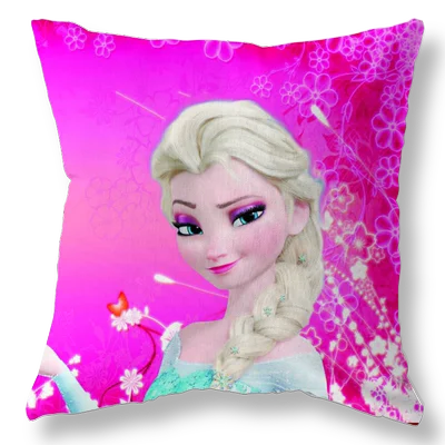 

Disney Elsa Princess Pillow Case Cushion Cover Children Girl Couple Pillow Cover Decorative Pillows Case 40x40cm