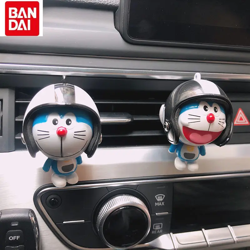 

Cute Cartoon with Helmet Doraemon Car Perfume Clip Car Air Conditioning Outlet with Aromatherapy Lasting Fragrance Ornaments