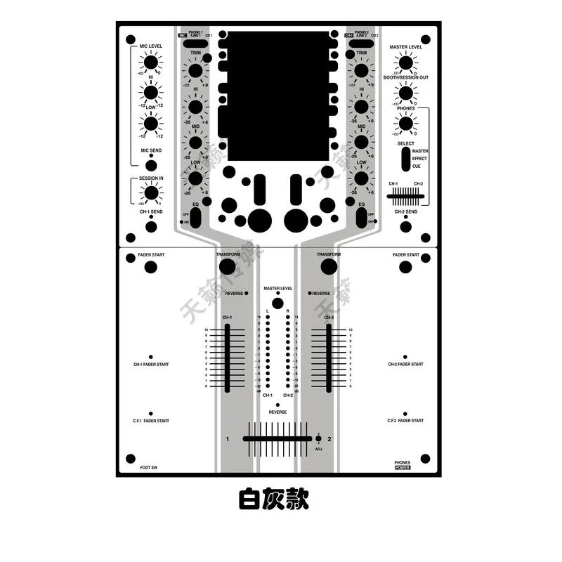 DJM-909 skin микшерная панель djm909 Персонализированная красочная патч настраиваемая