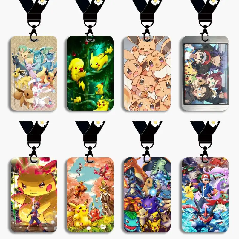 20 видов стилей Pokemon Pikachu Eevee Bulbasaur Ash Ketchum держатель для карт мультяшный чармандер
