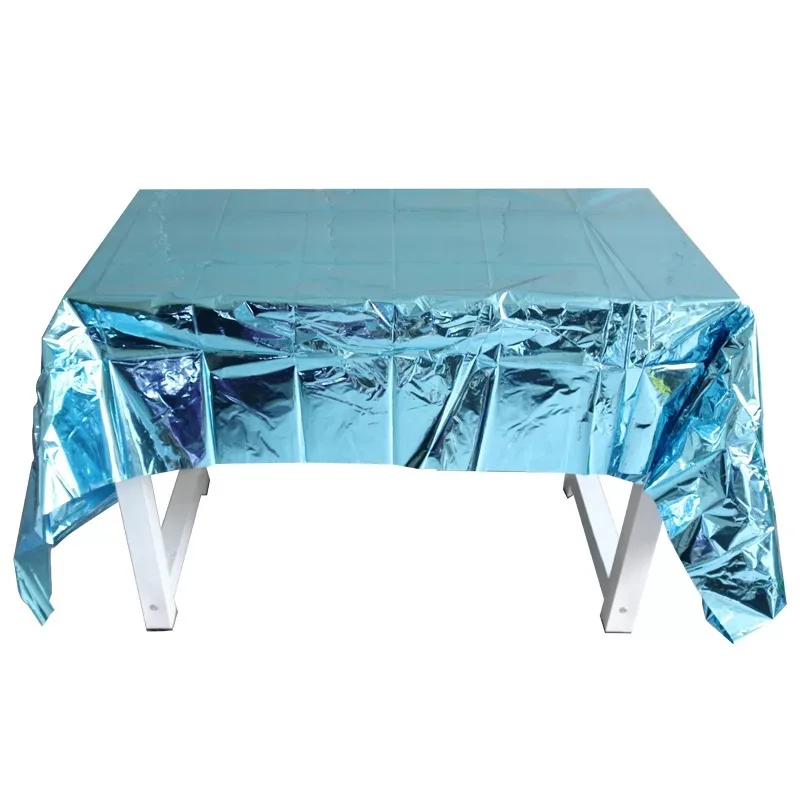 Розовая одноразовая прокладка на стол из пластика с точечным узором 274*137 см для украшения детской и взрослой вечеринки, свадьбы, детского сада.