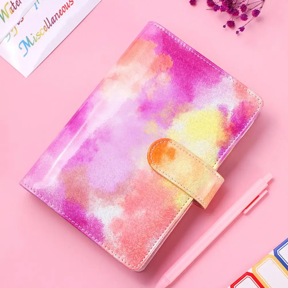 

Budget Notebook Great Delicate Texture Zipper Bags A6 Faux Leather Marble Colorful Budget Planner Notebook Binder for School