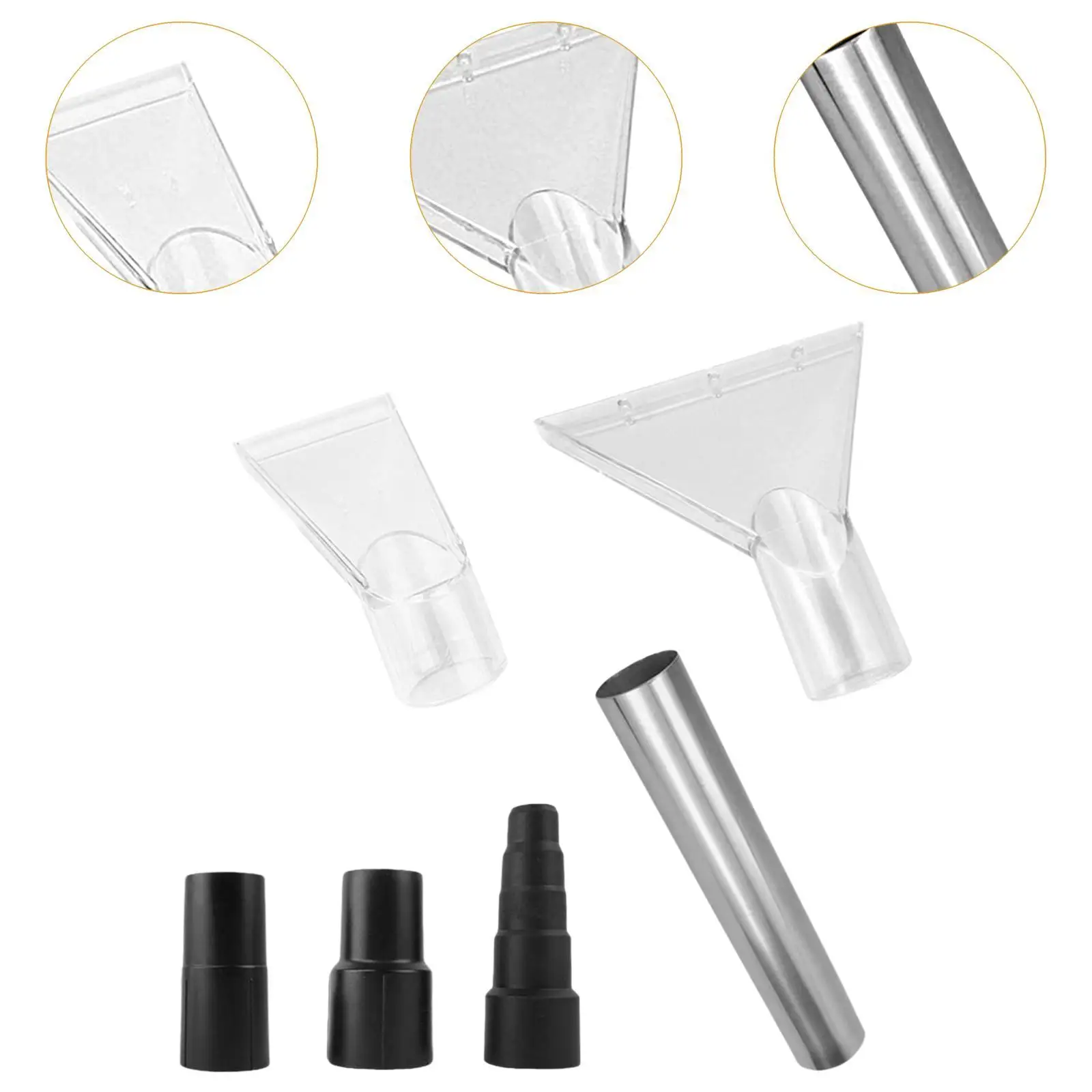 Насадка для пылесоса Прозрачная с щеткой обивки