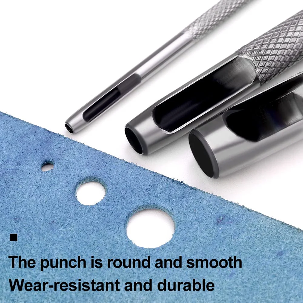 12 шт. набор дыроколов для ремня инструменты работы с кожей Дырокол прокладка