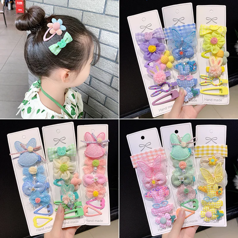 

Банты в виде мультяшных животных, 1 комплект, заколки для детей, для девочек, аксессуары для волос, заколки для волос для детей, головной убор