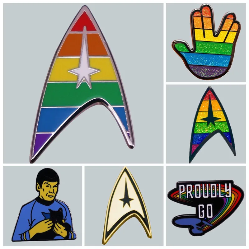 

Pride of Starfleet Insignia Enamel Brooch Pin Brooches Lapel Pins Badge Exquisite Denim Jacket Jewelry Accessories